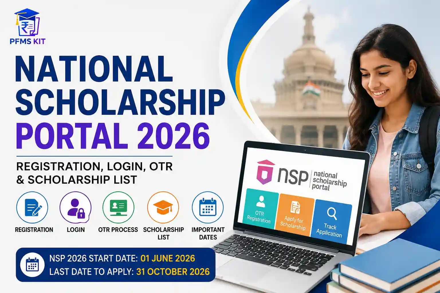 National Scholarship Portal 2026 registration, login, OTR process and scholarship list guide